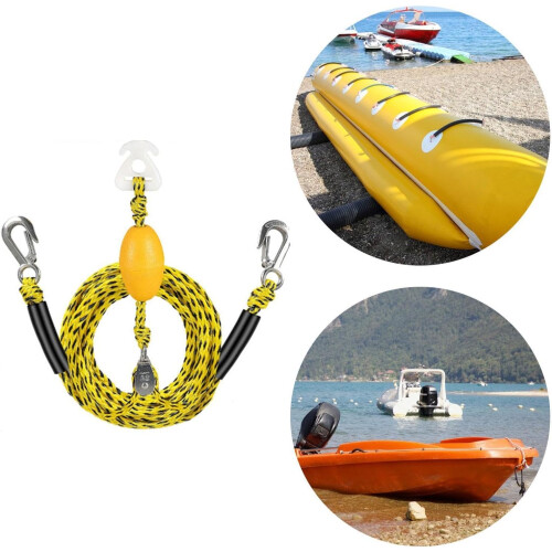 Boat tow rope for dinghy and towing discs Yellow Ref: 4789 2