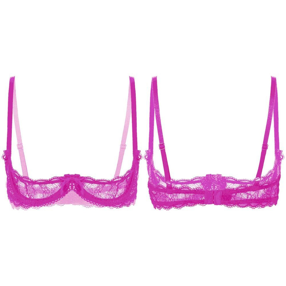 (rose, L) Women Push Up Lace Bra Plus Size Sexy Bralette Underwear Female Lingerie Brassiere Romantic Underwired Bras
