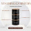 Set of 3 Black Stacking Canisters  Tea Coffee Sugar Storage Jars 4