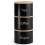 Set of 3 Black Stacking Canisters  Tea Coffee Sugar Storage Jars 7