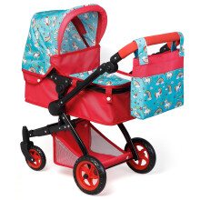 NIEUW - Fash n kolor Baby Doll Buggy, Vouwbare Kinderwagen voor Pop - Schattig Eenhoorn Ontwerp
