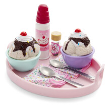 American Girl Truly Me de 18 pulgadas Playset y accesorios para muecas Sundaes para dos sets con cucharas de metal de 6 aos