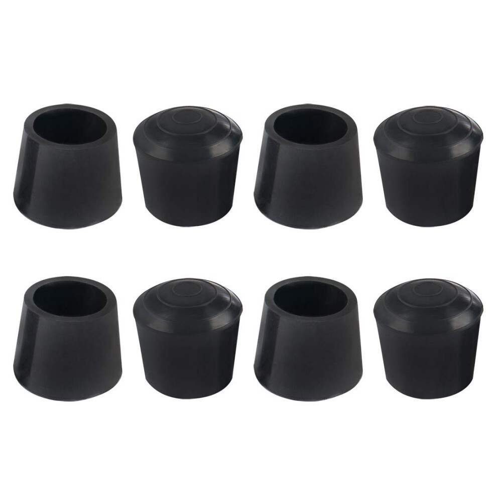 8Pcs Chair Leg Tips Caps 19Mm 3/4 Inch Rubber Furniture Table Feet Cover Floor Protector Reduce Noise Prevent Scratches 448763300867