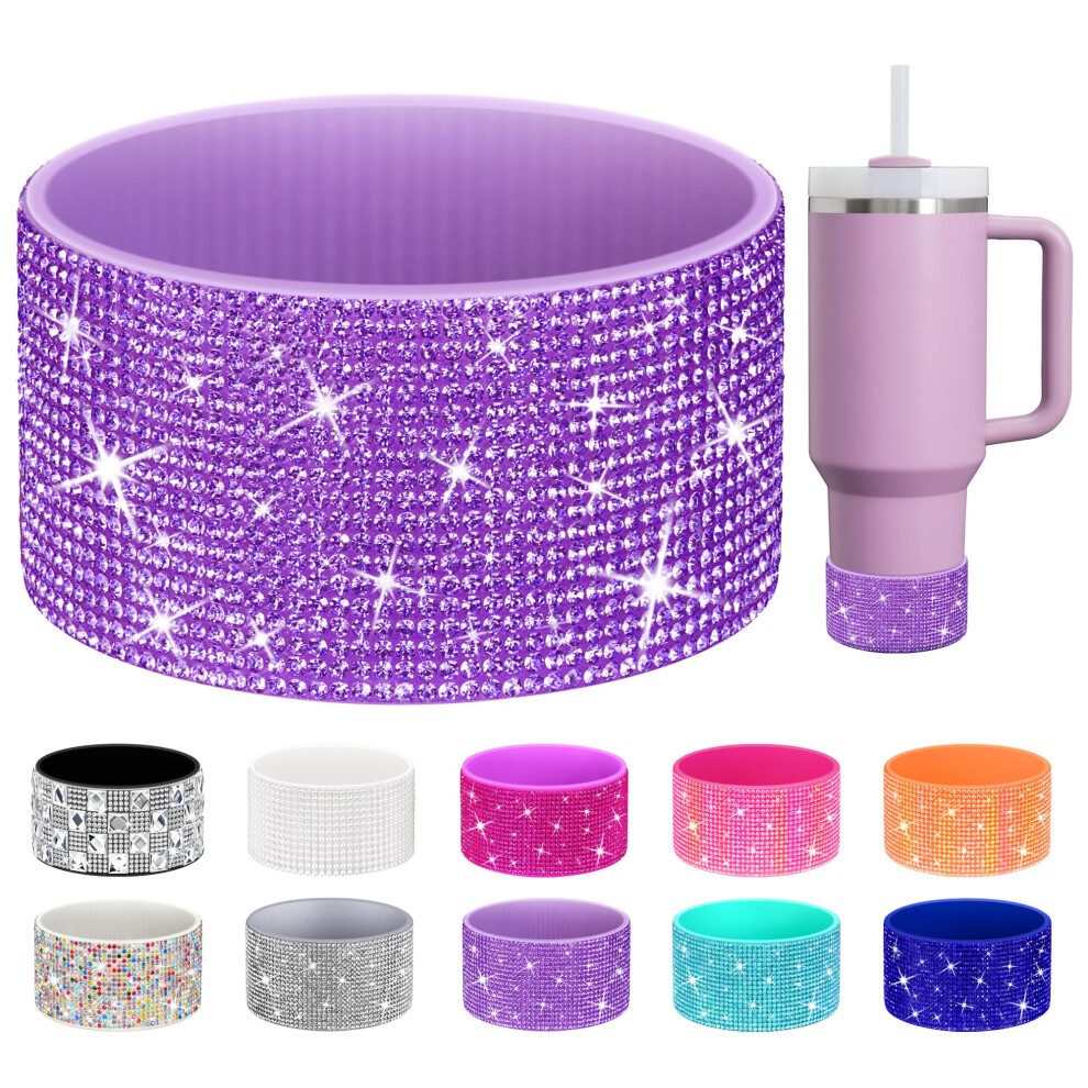 Shining Diamond Silicone Boot for Stanley Cup 40/30/20 oz, Made for HydroJug Traveler 40/32 oz