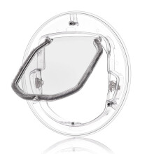 Cat Flap For Double Glazed Glass Doors,Cat Door for Windows Flap to Fit in Glass,4 Way Locking