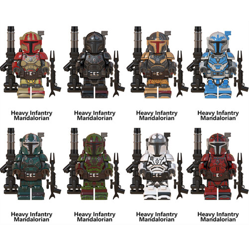 8PCS Star Wars Heavy lnfantry Mandalorian  Mini Figures Sets fits Lego
