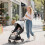 AIYAPLAY Travel Stroller with Easy Folding, Lightweight Pushchair Light Grey 1