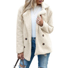 (S, Milk White) Women'S Winter Coats Fleece Faux Fur Shearling Oversized Trendy Jackets Warm Outerwear Clothing Khaki S