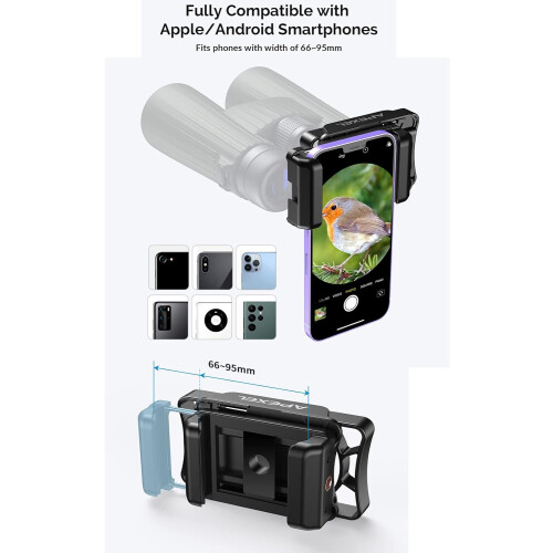 Spotting Scope Phone Adapter, Telescope Phone Adapter, Compatible Binoculars, Monoculars, Spotting Scopes 1