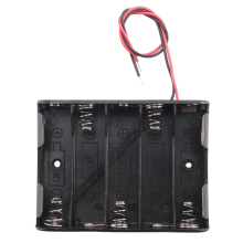 (R) 5 x 1,5V AA Batterie Halter - Schwarz