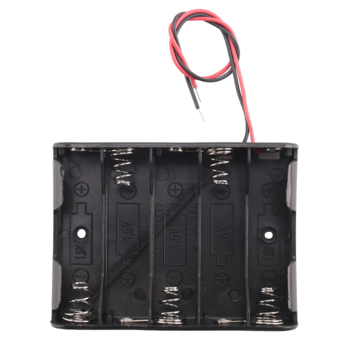 (R) 5 x 1,5V AA Batterie Halter - Schwarz