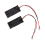 (R) 2 Stueck 2-Schicht 4 x 1,5 V AAA Batterie Halter mit Drahtanschluessen - Schwarz 3