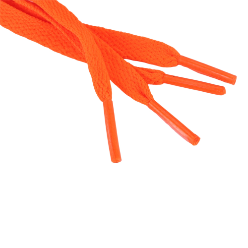 Sneaker- 8 Mm Breites Orangefarbenes Flaches SchnüRsenkel-Paar
