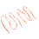 Sneaker- 8 Mm Breites Orangefarbenes Flaches SchnüRsenkel-Paar 9