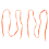 Sneaker- 8 Mm Breites Orangefarbenes Flaches SchnüRsenkel-Paar 10