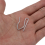 10 Stueck Vorhang Draperie Pin Haken - silbrig 9