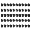 50 Pcs M3x4mm Screws Replacement Black for Laptop Hard Drive 4