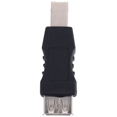 USB Druckeradapter Typ A weiblich zu B maennlich Adapter Schwarz Silber Ton 1