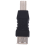 USB Druckeradapter Typ A weiblich zu B maennlich Adapter Schwarz Silber Ton 4