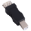 USB Druckeradapter Typ A weiblich zu B maennlich Adapter Schwarz Silber Ton 9