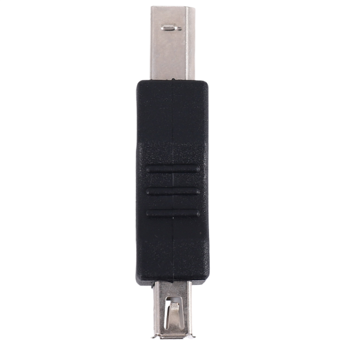 USB Druckeradapter Typ A weiblich zu B maennlich Adapter Schwarz Silber Ton 2
