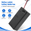 Black Plastic Storage Pair -9V Batteries Switch Battery Holder 5