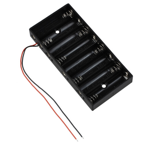 Plastic 8 X 1.5V AA 2A CELL Battery Holder 12V With Lead Wire 2