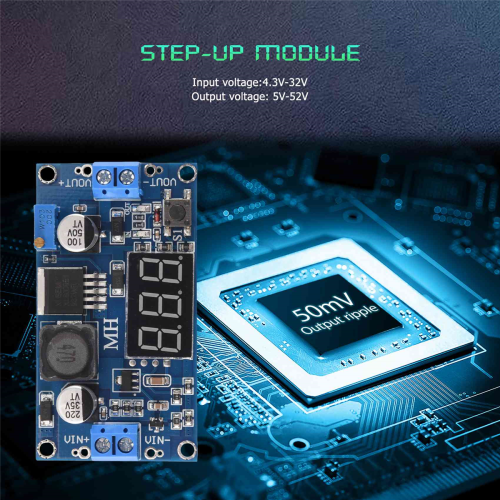 DC-DC Step-Up Converter Module 4A Supply Voltage Adjustable XL6009E1 2