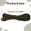 7 Rope Paracord Parachute Rope, Green Length: 8M 10