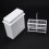 2 in 1 White 24 Pieces Microscope Slides Staining Rack Dish Set 11