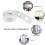 5M Eyelet Curtain Tape 40 Rings Accessories Sewing Silver Curtains 8