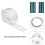 5M Eyelet Curtain Tape 40 Rings Accessories Sewing Silver Curtains 9