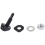 2 pcs Black Plastic Windshield Washer Nozzle For Pair 10
