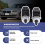 2 pcs Black Plastic Windshield Washer Nozzle For Pair 8