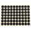 19mm Circles Round Code Stickers Self Adhesive Sticky Labels Black 3