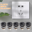 10 Pcs 3-terminal Soldering 2.1mm x 5.5mm Female Power Jack DC Socket 5