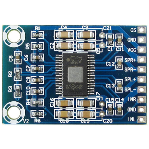 TPA3116D2 Audio Amplifier Board, Dual Channel 50W DC 12-24V
