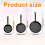 1/12 Scale 3pcs Dollhouse Miniature Frying Pans Cooking Pot Black 10
