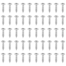 50x Guitar Bass Screws Parts for Scratchplates Pickguard, Silver