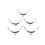 5 Metal Frames Snap Clasp Arch Pattern Coin Style Purse Silver 1