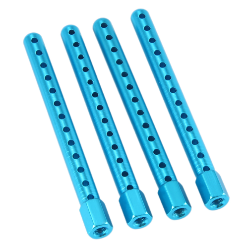 4PCS 102037 Blue Aluminum RC 1:10 Alloy Body Post Mounts 2