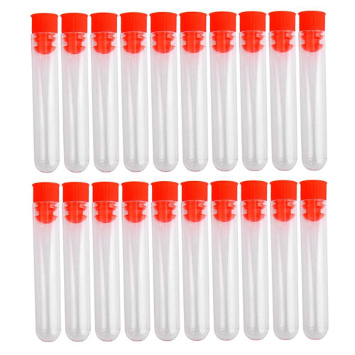 20 Stk. Nicht Absolvierte Reagenzglaeser Transparent, 12*60mm