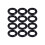 Schwarz 9 MM X 2.0 mm Rubber Dichtscheiben O Rings 12 PCS 6