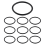 O-Ring, Dichtungsring, 10 Stueck, 45 mm x 3 mm, Nitrilkautschuk 2