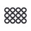 Schwarz 9 MM X 2.0 mm Rubber Dichtscheiben O Rings 12 PCS 2