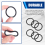 10 PCS Metrisches O Ringe schwarz Nitrilkautschuk 40 mm OD 4 7