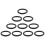 10 Stuecke 32mm OD 25mm Inner od schwarz Nitrile Rubber O-ring 1
