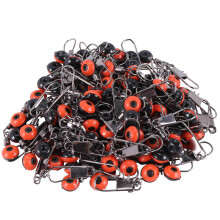 100X Schnelle Perlen Laufwirbel Wirbel Sicherheitskarabiner Adapter