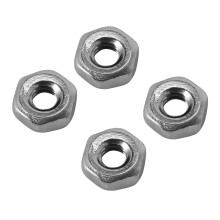 Metrische M2-Sechs Kant Muttern 304 Edelstahl Befestiger Din934 100 Stücke Für Bolzen