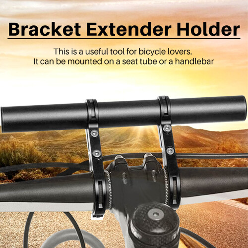 Handlebar Extension Mount Bicycle Handle Bar Bracket Extender Holder 2